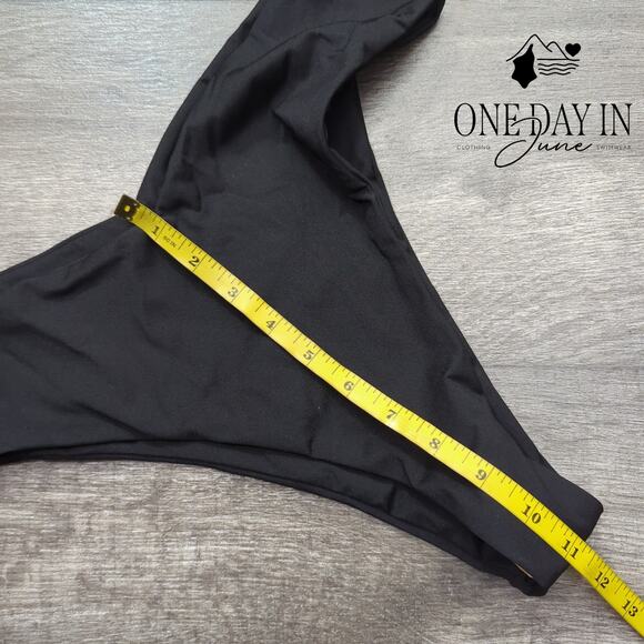 Adisputent High Cut Adjustable Triangle Bikini Swimsuit Size M - Picture 3 of 4